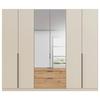 DULAP USI ROTATIVE ALABAMA - argintiu/culoare lemn stejar, Modern, material pe bază de lemn (271/229/54cm) - Modern Living
