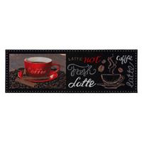 Fussmatte Latte ca. 50x150cm - Anthrazit/Rot, Modern, Textil (50/150cm) - Modern Living