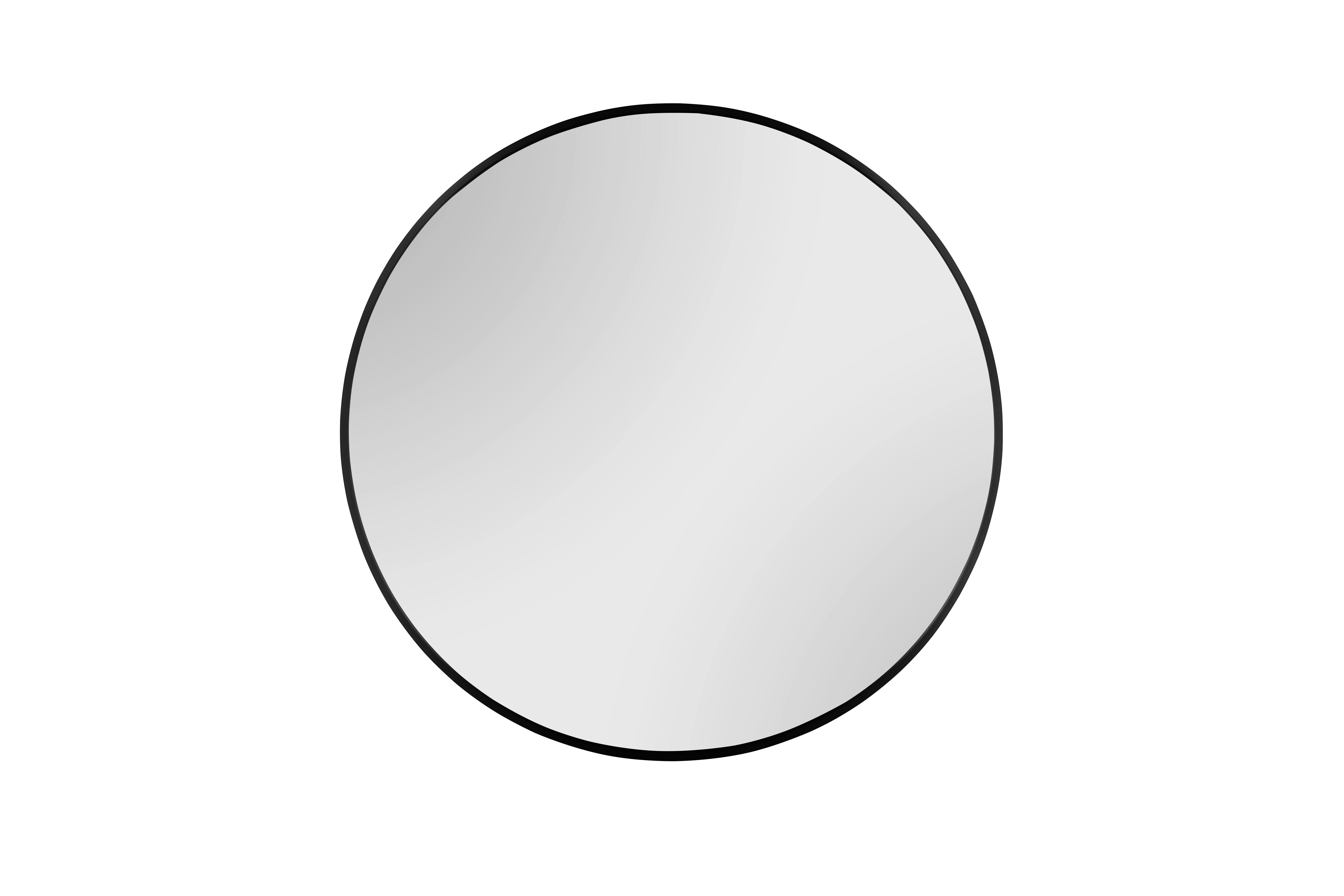Spiegel Britt Schwarz - Schwarz, MODERN, Glas/Metall (70cm) - Mömax