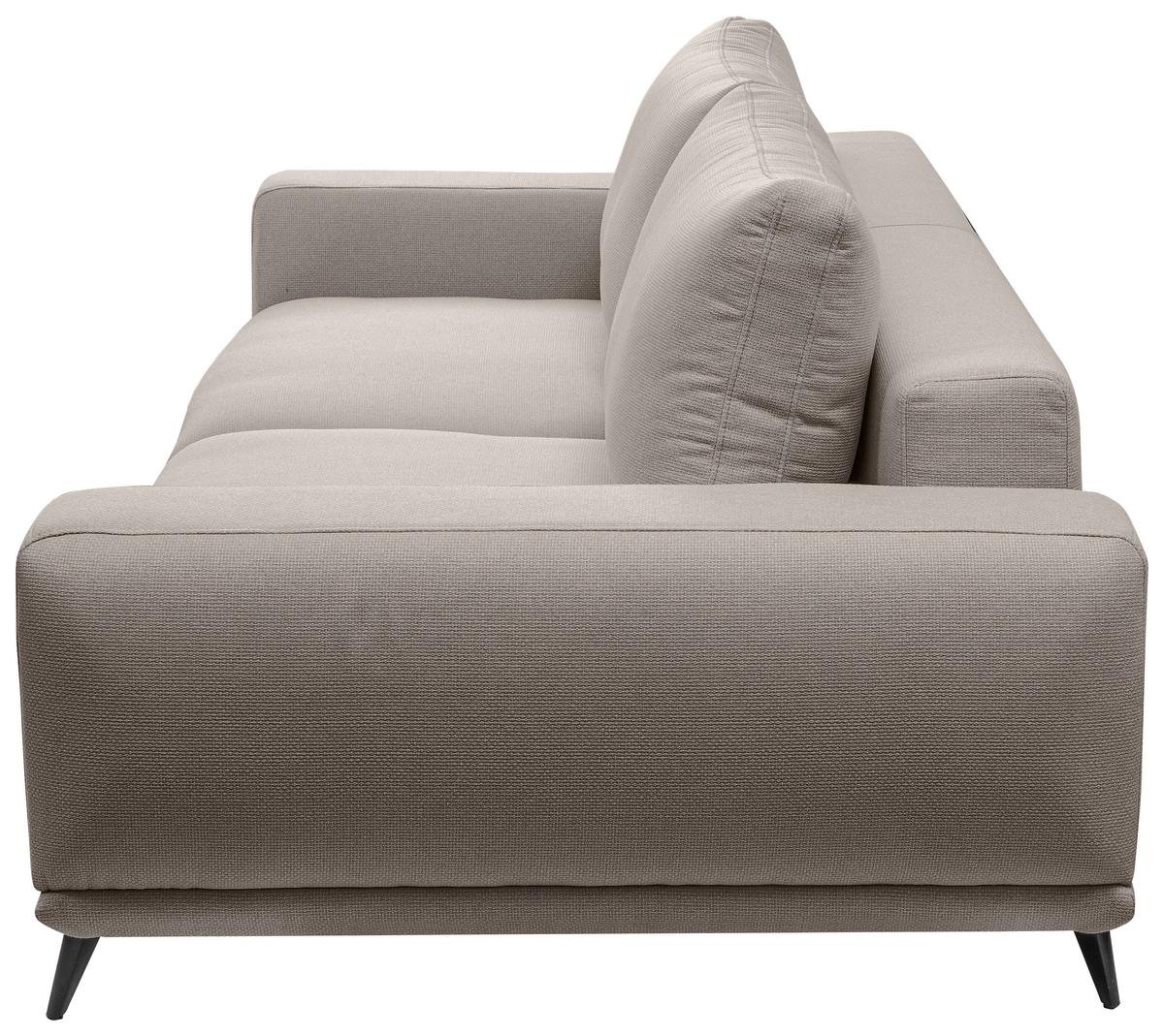 Canapea cu 2 lcouri SELENE - maro deschis, Modern, textil (202/89/115cm) - MID.YOU