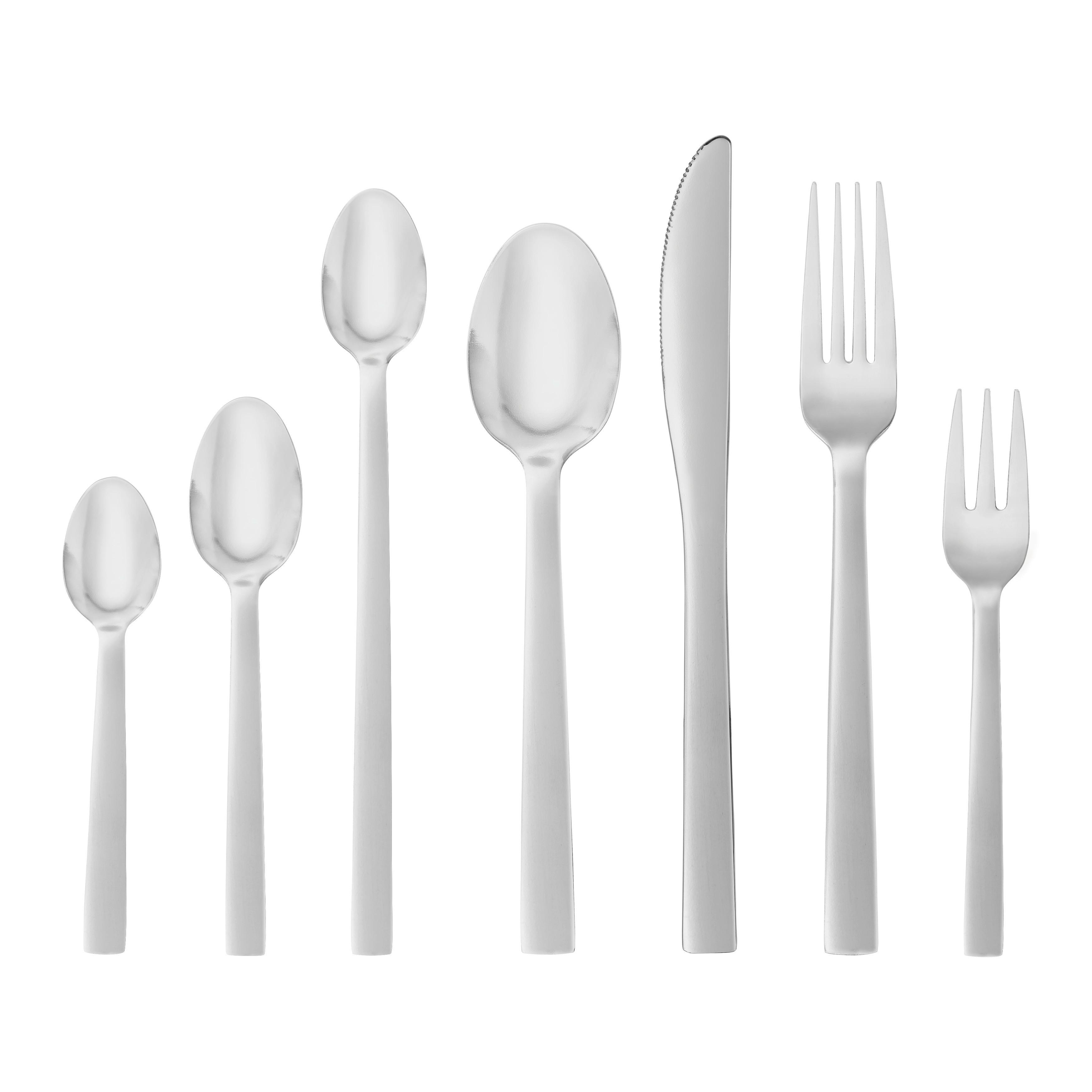 Viljuška Za Kolače Set 4/1 Kiki - boja nerđajućeg čelika, Konvencionalno, metal - Based