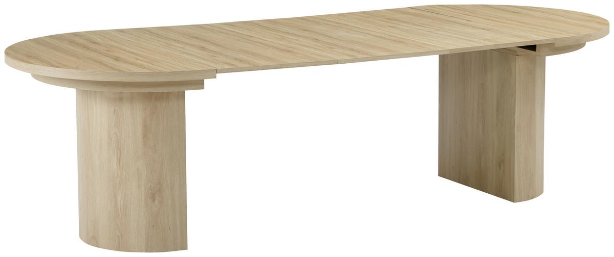 Raztegljiva Miza Kiruna, Barva Hrasta, 115-268x115 - barve hrasta, Moderno, leseni material (115-268/115/76cm) - P & B