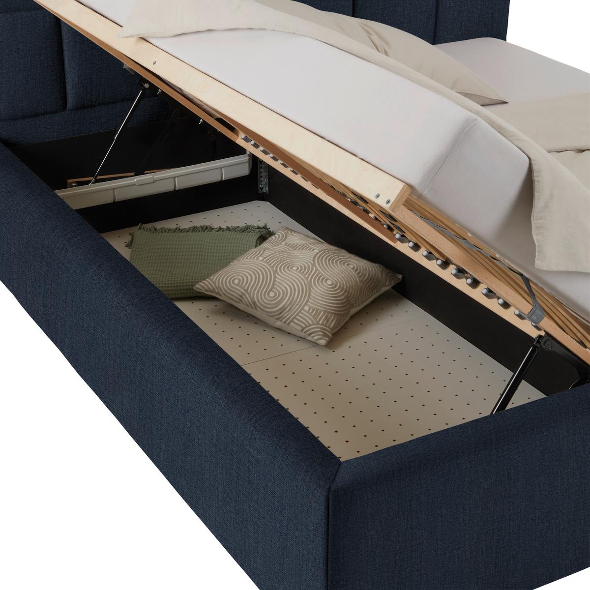 Oblazinjena Postelja Bogner, 180x200, Antracit - barve kroma/antracit, Konvencionalno, tekstil (180/200cm) - Premium Living