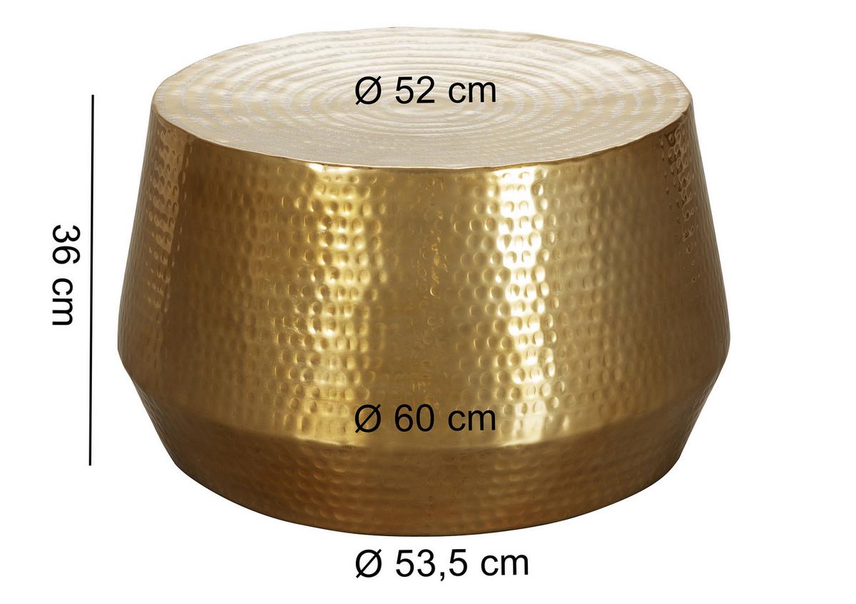 Mizica Mahesh - zlate barve, Trendi, kovina (60/60/36cm) - MID.YOU