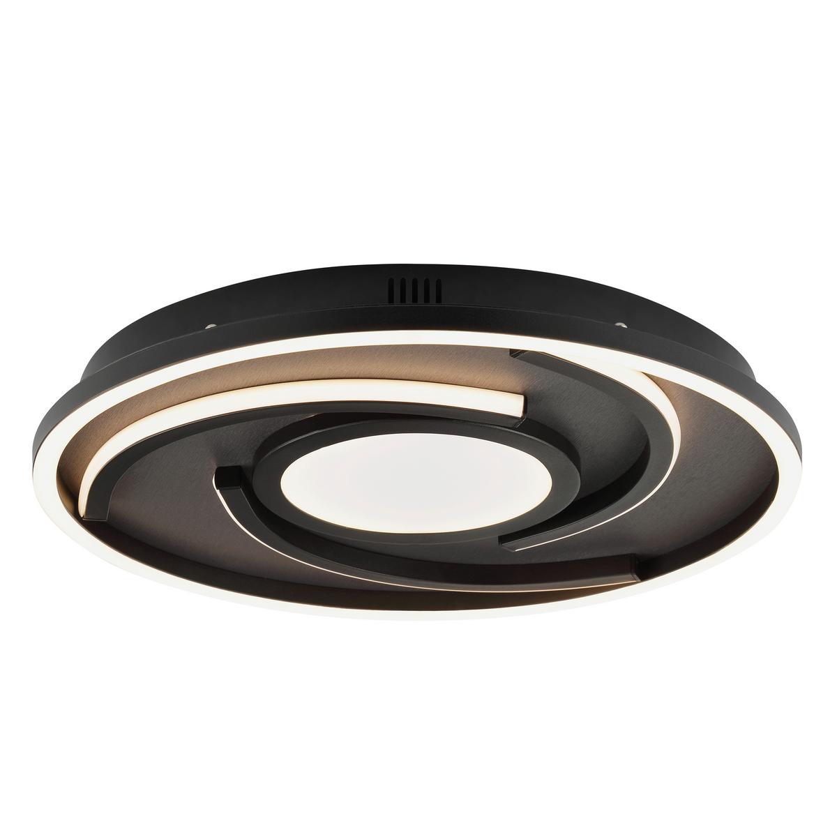 LAMPA SUFITOWA LED G81197/76 HARDY - czarny, Design, tworzywo sztuczne/metal (35/4,8cm) - Brilliant