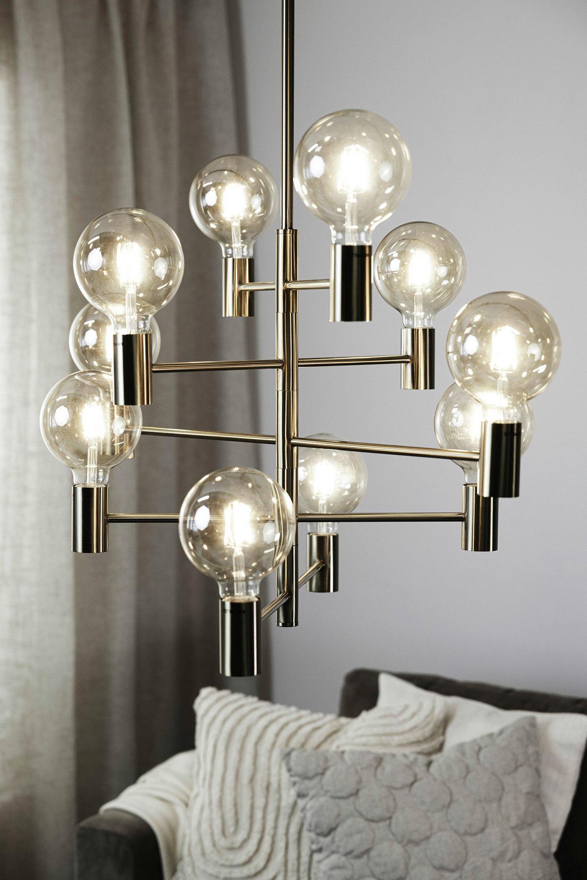Pendelleuchte Paris Goldfarben max. 60 Watt - Goldfarben, Basics (72,5/72,5/58,8cm) - Markslöjd