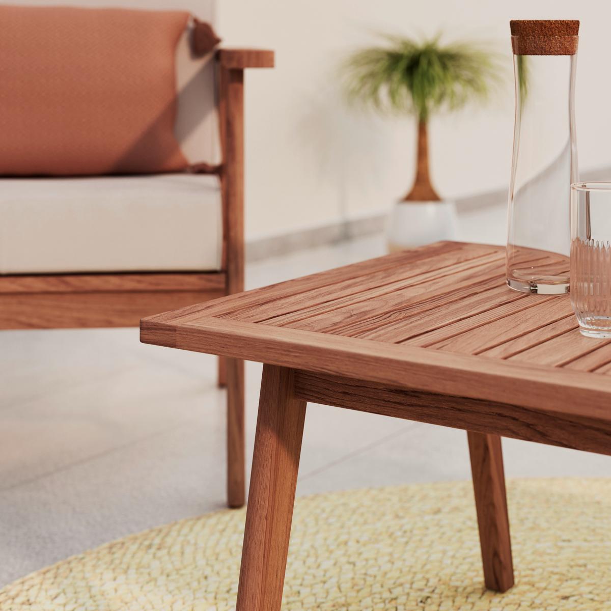 Vrtni Set Till - boje bagrema/krem, Moderno, drvo/tekstil (130/75/71cm) - Mömax