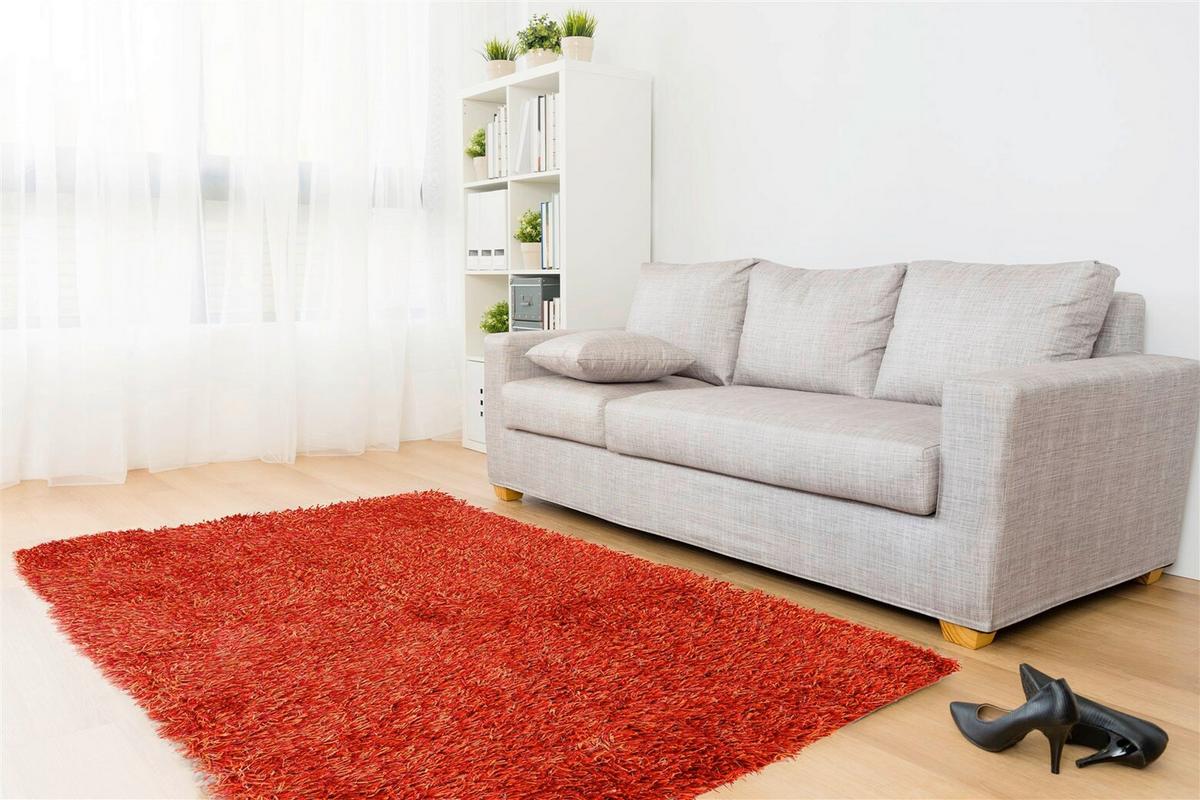 Hochflorteppich Beat 8102 Orange 120cm X 180cm - Orange, Basics, Textil (120/180cm) - Kayoom