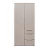GARDEROB MED GÅNGJÄRNSDÖRRAR DUNE 4 -EXKLUSIV- - kashmir, Modern, metall/trämaterial (90/197/55cm) - Mömax