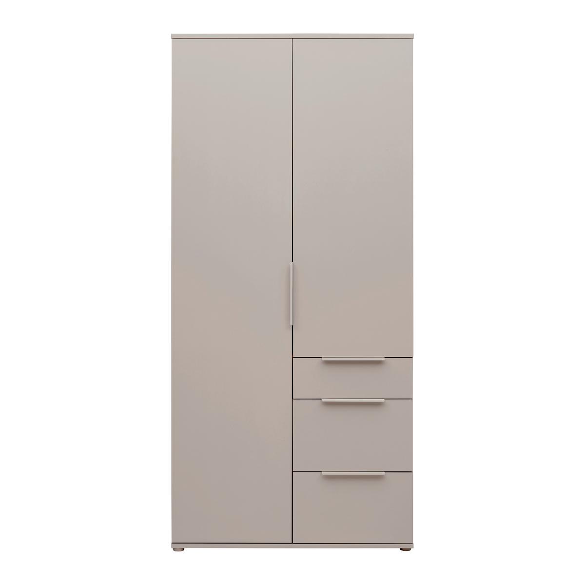 Drehtürenschrank Dune Kaschmir ca. 90x197x55cm - Kaschmir, MODERN, Holzwerkstoff/Metall (90/197/55cm) - Mömax