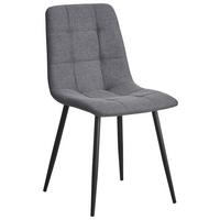 KRZESŁO JEFF - czarny/szary, Design, metal/tkanina (45/86.5/55cm) - Stylife