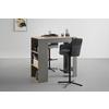 BARPALL VALLETTA - svart/antracit, Klassisk, metall/textil (57/92-119/52cm) - Premium Living