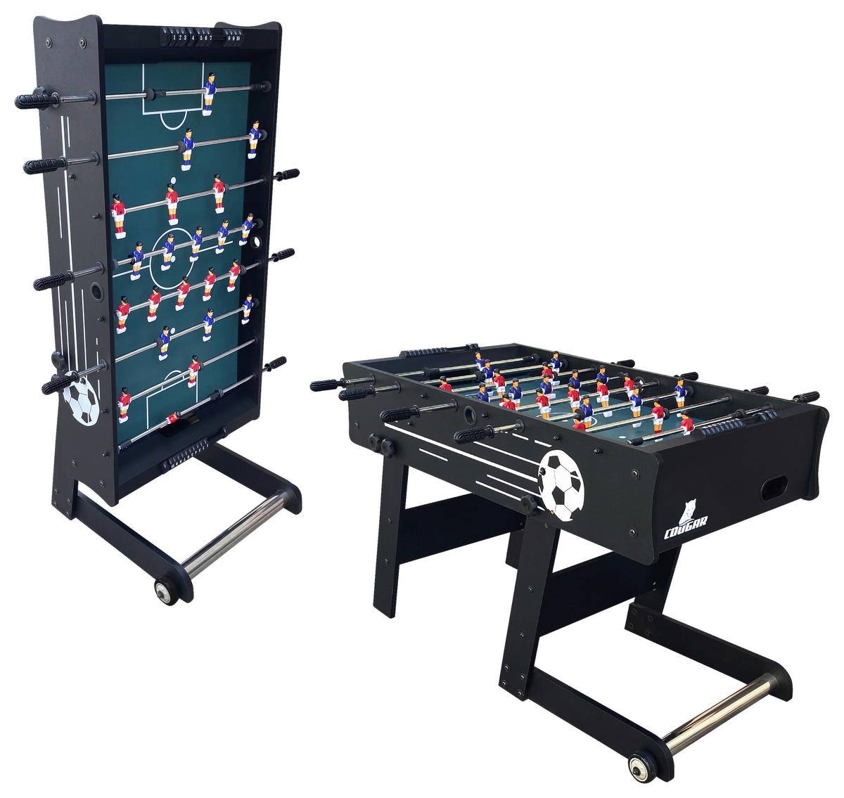 Tischfußball Scorpion Kick TS - Schwarz, KONVENTIONELL, Holz (61/81/122cm) - Ambia Garden