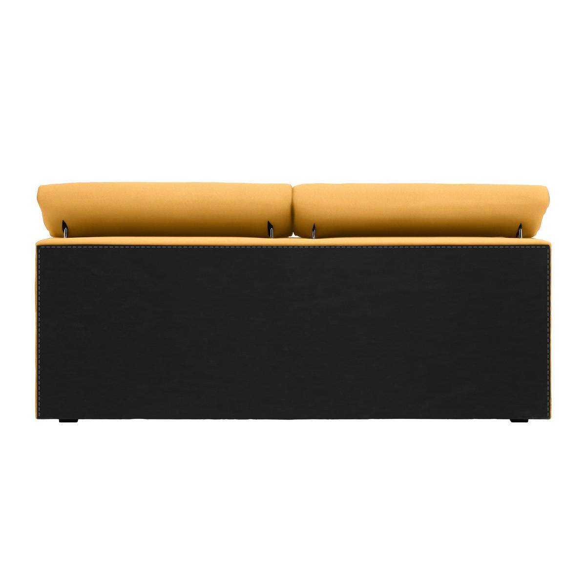 Boxspringbett Sevilla Senfgelb ca. 180x200cm - Senfgelb/Schwarz, KONVENTIONELL, Holz/Kunststoff (180/200cm) - Premium Living