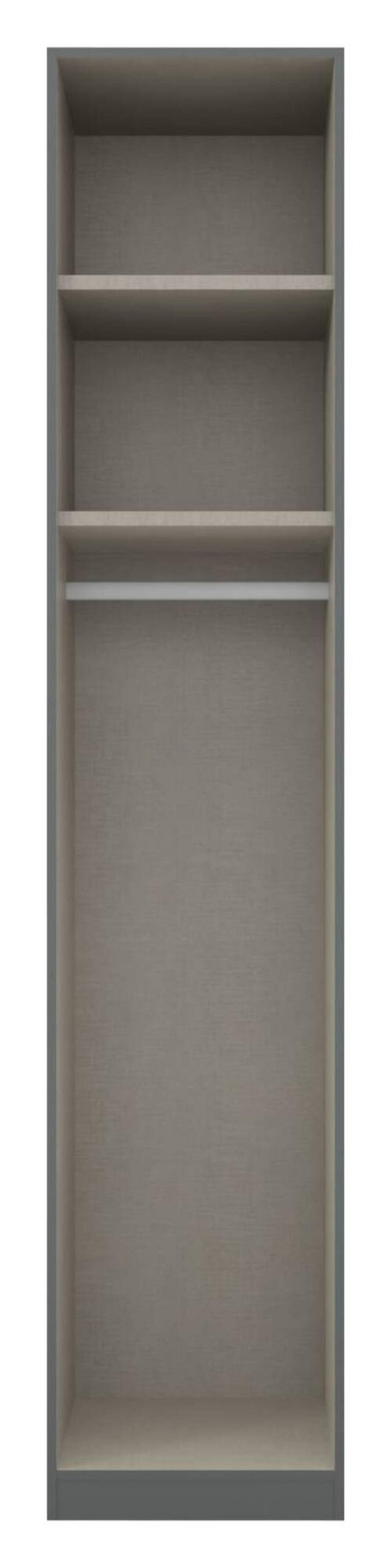 Ormar S Klasičnim Vratima Alabama - siva/boje aluminija, Moderno, drvni materijal (47/229/54cm) - Modern Living