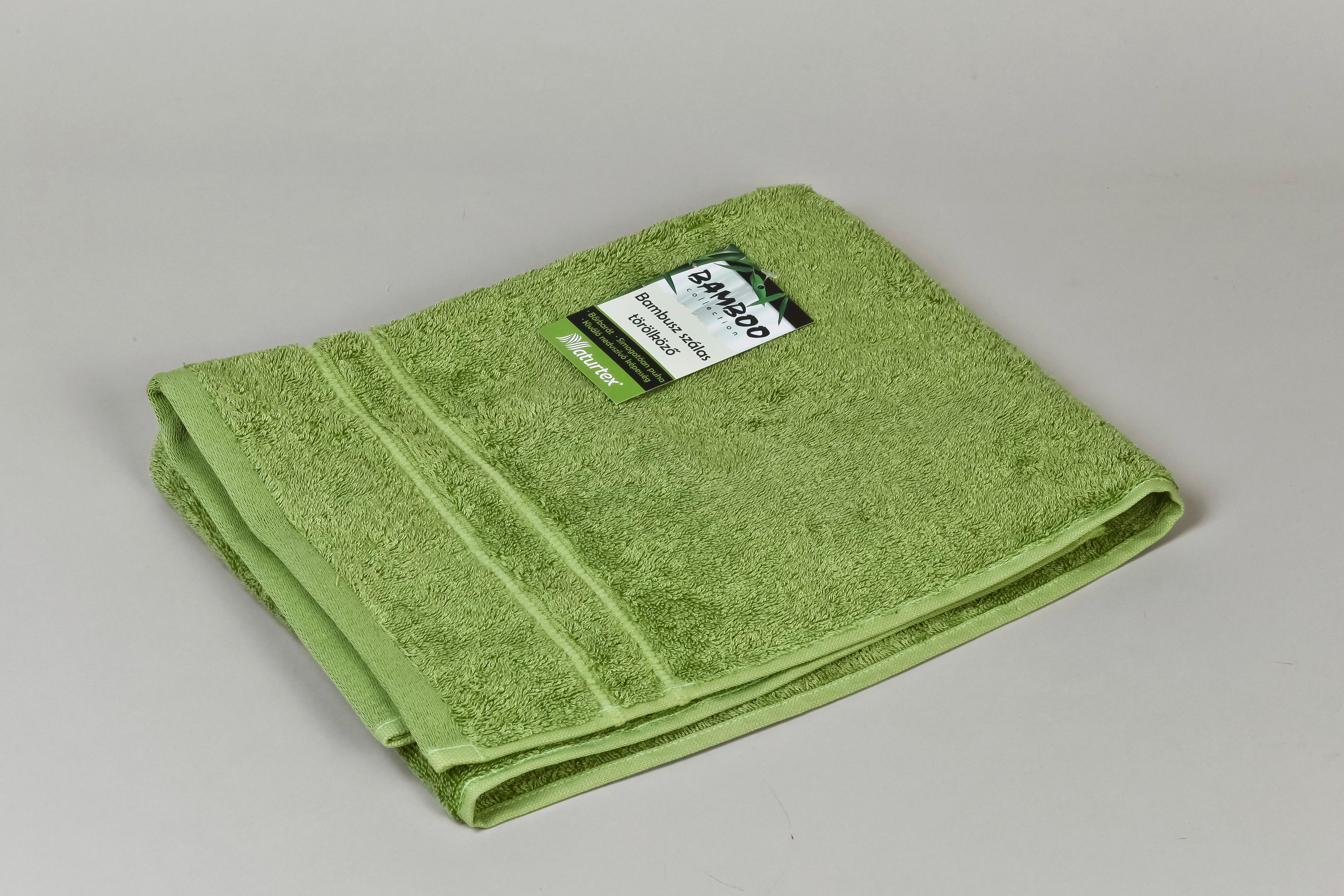 Törölköző Bambuszos 100/150 - lime, textil (100/150cm)