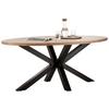 MATBORD ORBIT - svart/akaciefärgad, Design, metall/trä (180/76/100cm) - Zandiara