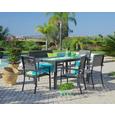Gartentisch Sammy in Grau - Grau, Kunststoff/Metall (150/74/90cm)