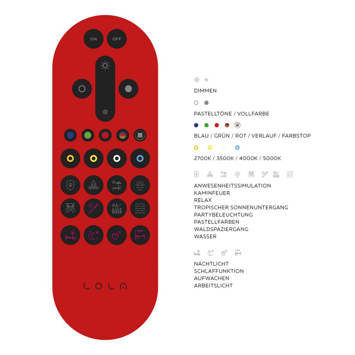 LED-Deckenleuchte Lolasmart Leni max. 40 Watt - Silberfarben/Weiß, Design, Kunststoff/Metall (51/51/7,5cm)
