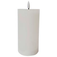 Kerze mit LED Fendy in Weiß - Weiß (10/20cm) - Premium Living