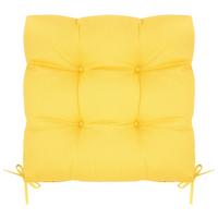 Sitzkissen Elli in Gelb ca. 40x40cm - Gelb, KONVENTIONELL (40/40/7cm) - Mömax