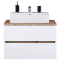 Bază cu lavoar Marbella - alb, Modern, ceramică/material pe bază de lemn (80/64,5/47cm)