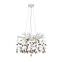 Lampă suspendată Moni - străveziu/culoare crom, Modern, plastic/metal (60/60/120cm) - Mömax
