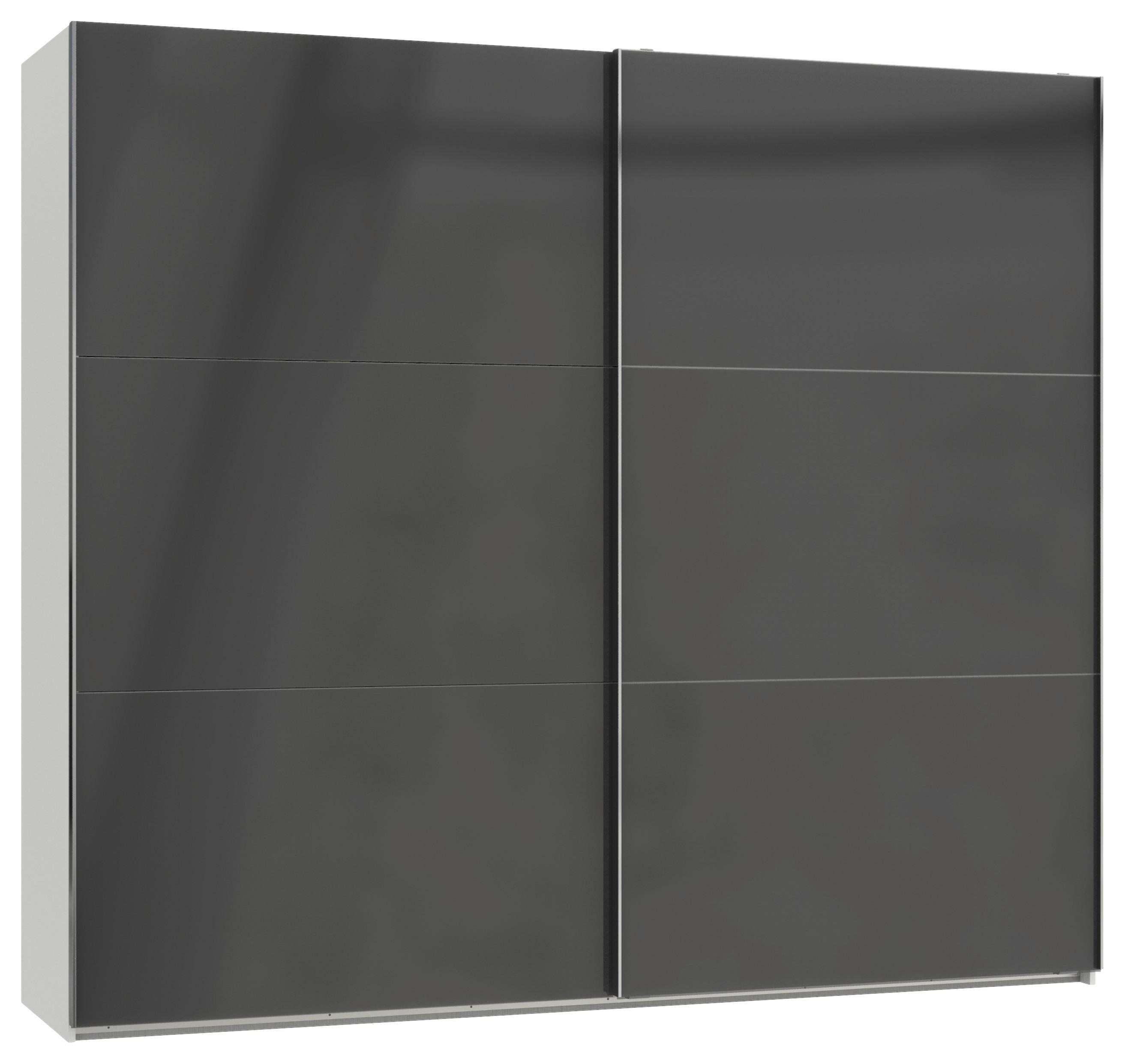 Ormar S Kliznim Vratima Level 36c - bijela/siva, Moderno, drvni materijal (200/216/65cm) - Modern Living
