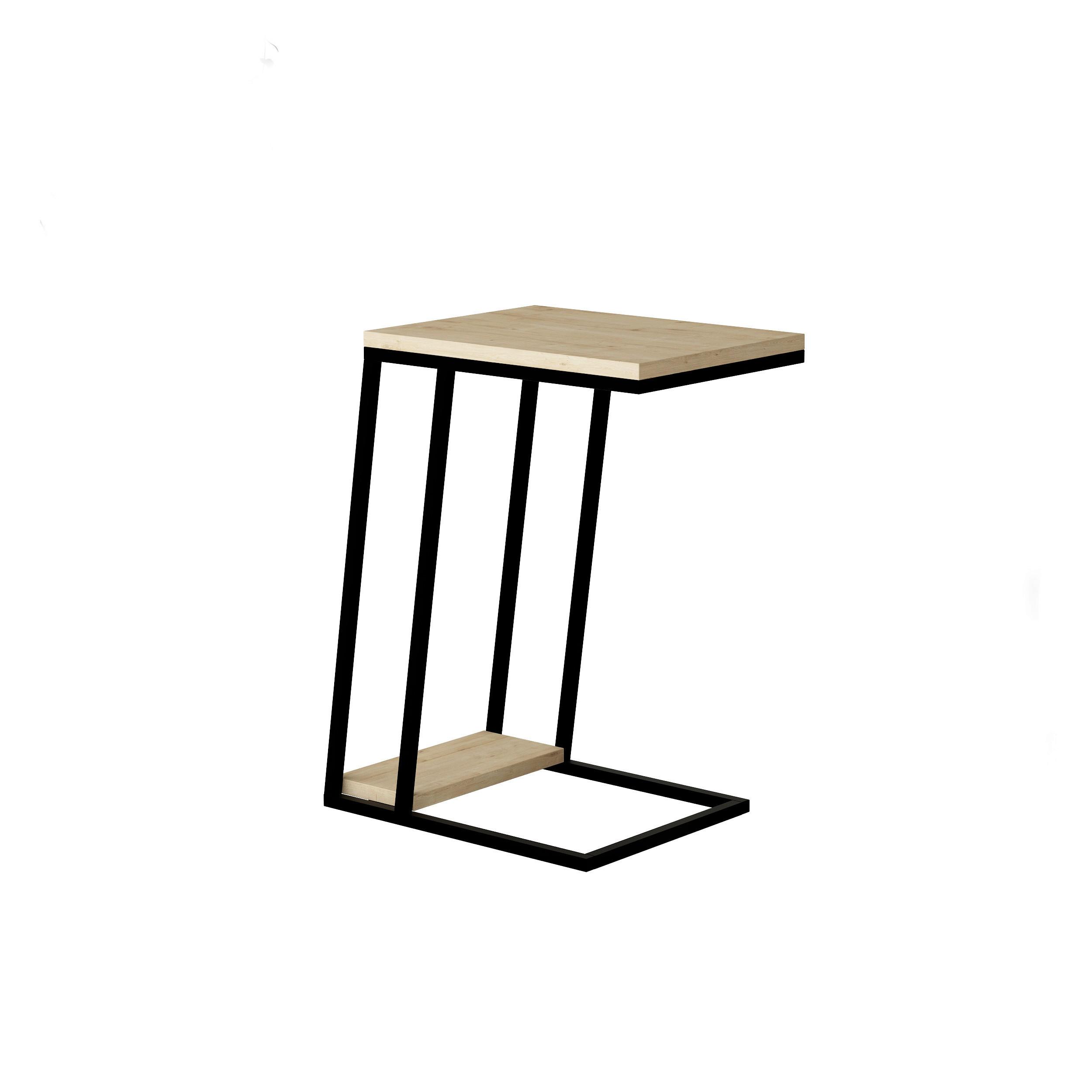 Mizica Pal, Barva Hrasta - črna/barve hrasta, Design, kovina/leseni material (30/40/57cm) - Livetastic