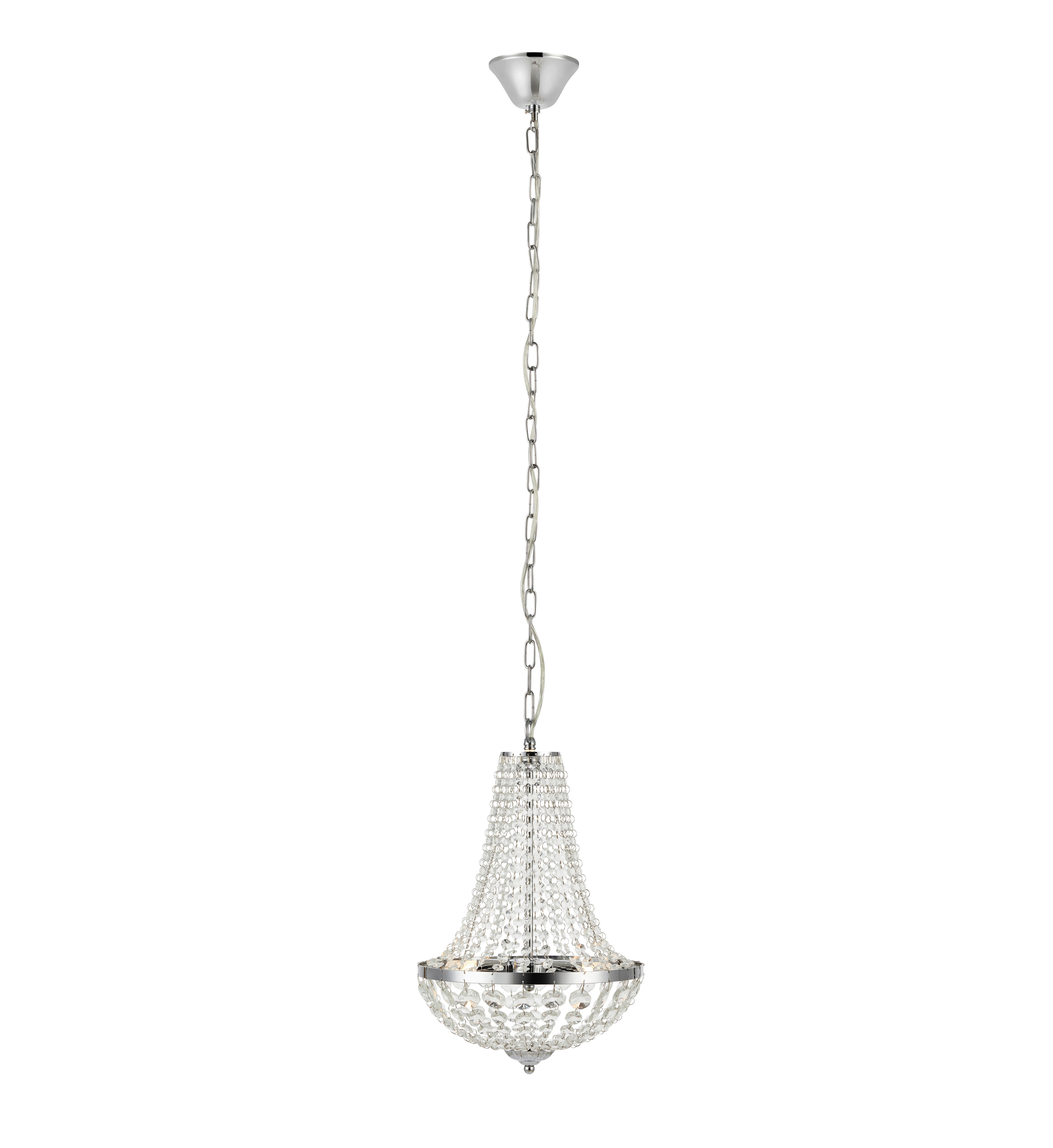 Kronleuchter Gränsö max. 20 Watt - Klar/Goldfarben, Basics, Glas/Metall (30/30/40cm) - Markslöjd