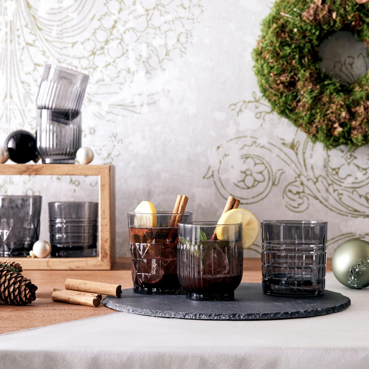 WHISKYGLAS BLACK SKYE - Dunkelgrau, Modern, Glas (7,9/9cm) - Premium Living