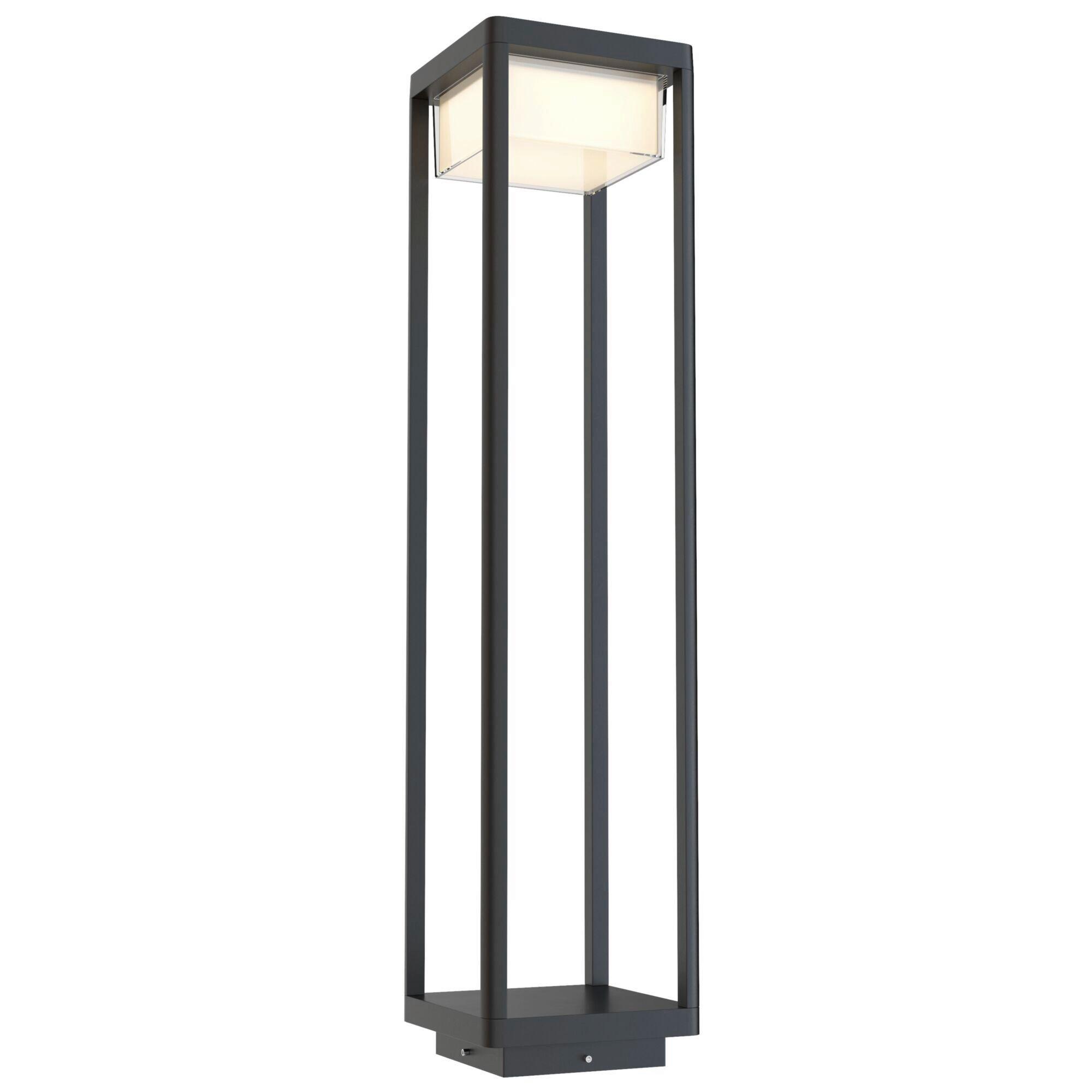 LUMINAIRE D'ALLÉE AUßENBAKER STREET - Schwarz, Trend, Metall (18/18/80cm) - MAYTONI