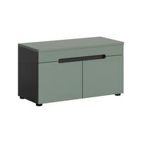 Garderobna Klop Canu, Sivozelena - črna, Design, umetna masa/leseni material (80/45/37cm) - Livetastic