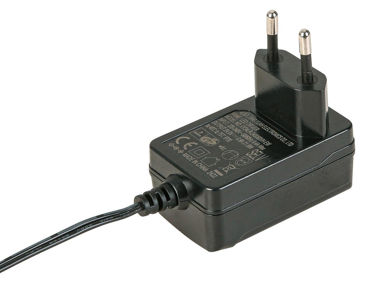LED-Stehleuchte Laseri Schwarz/Weiß max. 24 Watt - Weiss/Schwarz, Konventionell, Kunststoff/Metall (26/19/148cm) - Mömax
