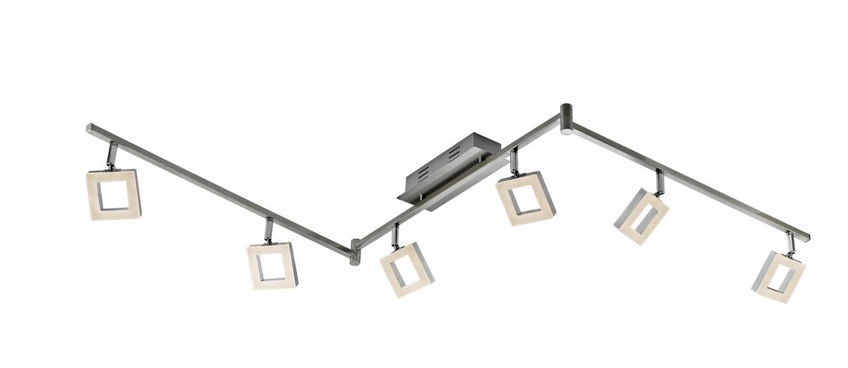 LAMPA REFLEKTOROWA LED REAL II *SBN* - kolor aluminiowy/kolor niklowy, Design, tworzywo sztuczne/metal (180,5/8/21,5cm) - Novel