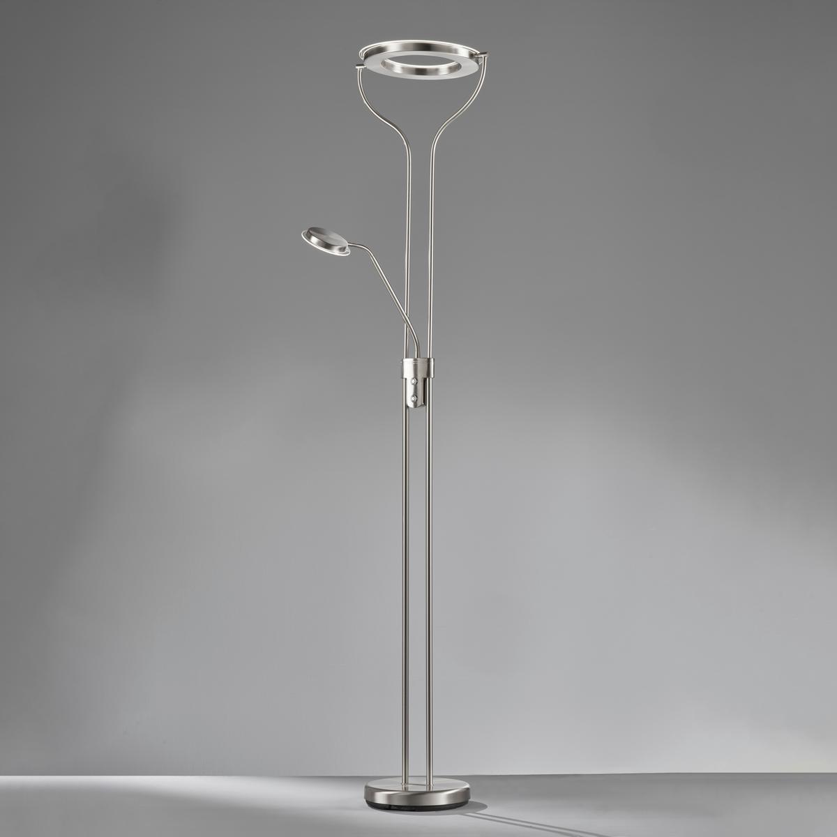 LAMPA LED OŚWIETLAJĄCA SUFIT 40469 DAVOS - kolor niklowy, Design, metal (36/47/180cm) - Fischer & Honsel