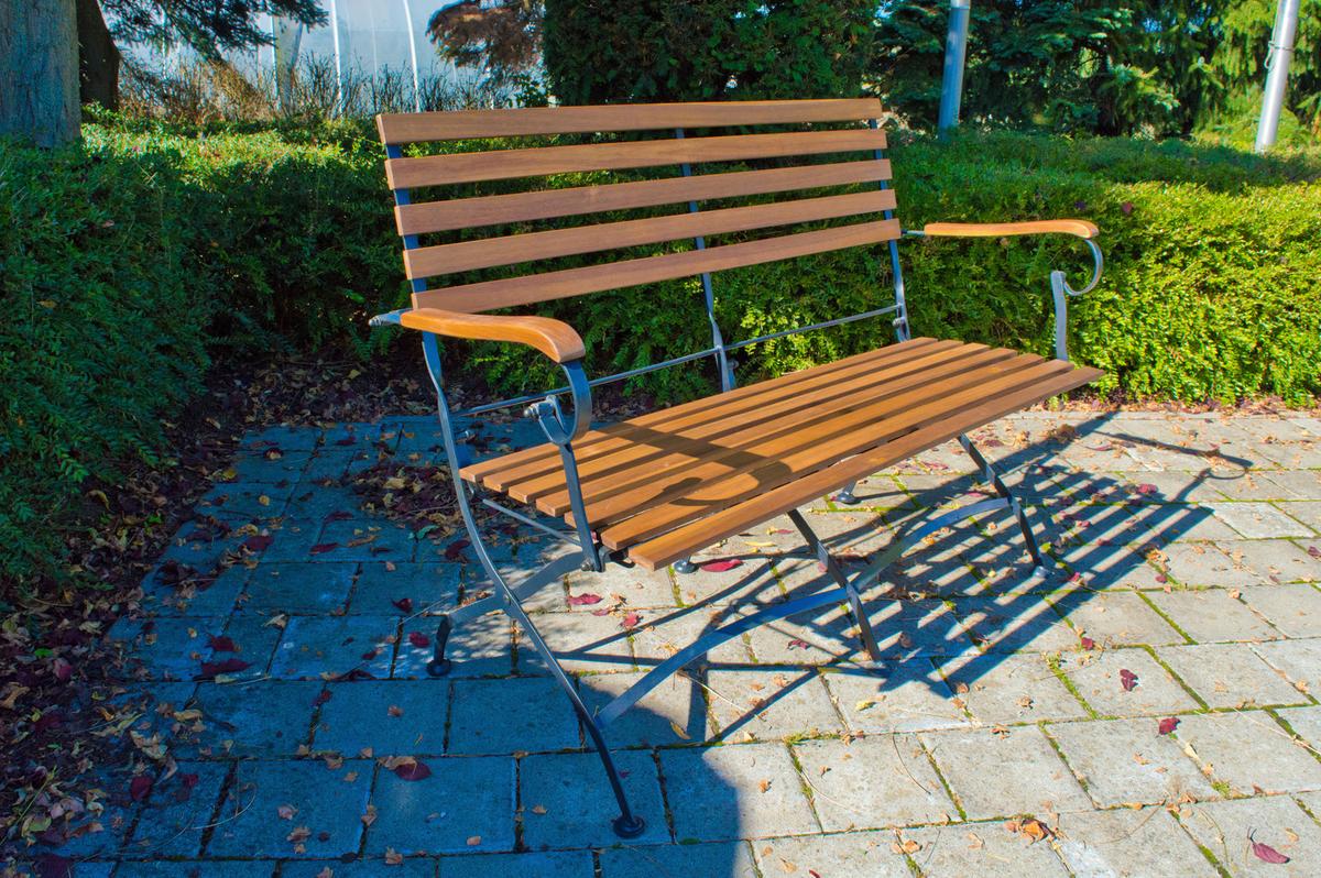 Vrtna Garnitura Lindau, Akacija - antracit/barve akacije, Basics, kovina/les (120/75/80cm) - Gardenson