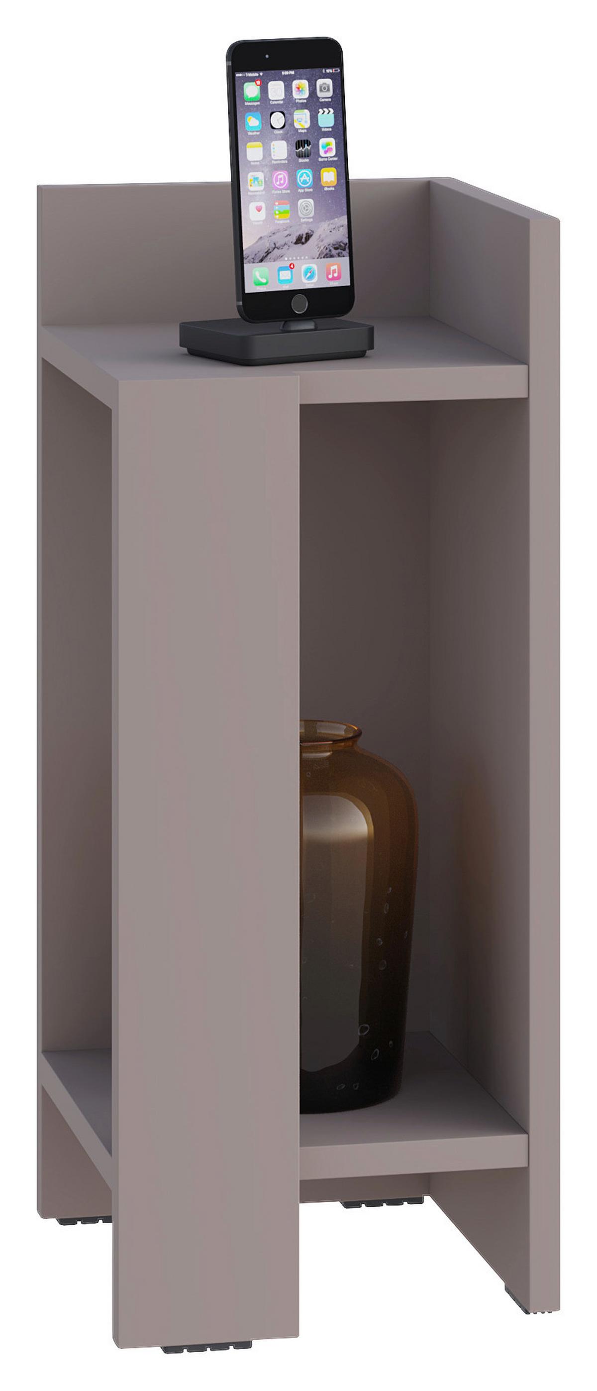 Nachtisch Elos ca. 27x60x25 cm Beige - Beige, Design, Holzwerkstoff (27/60/25cm) - Livetastic
