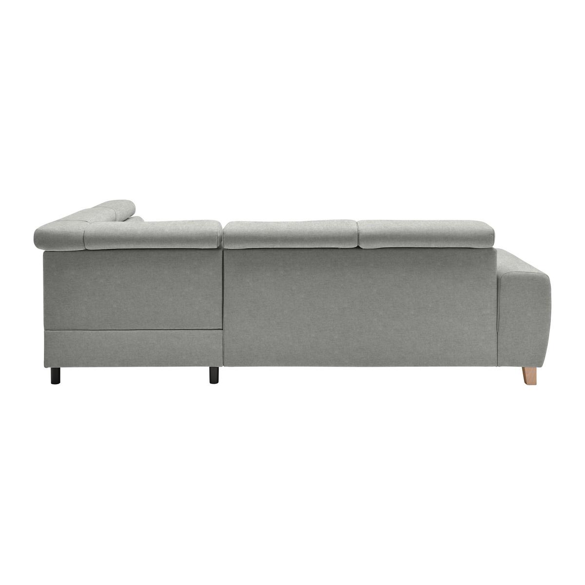 Ecksofa Lugo Grau - Grau, MODERN, Holz/Kunststoff (266/98/205cm) - Mömax