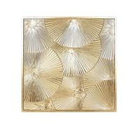 Decorațiune de perete cca. 80x80 cm Dhalia - auriu, Modern, metal (80/2,5/80cm) - Mömax