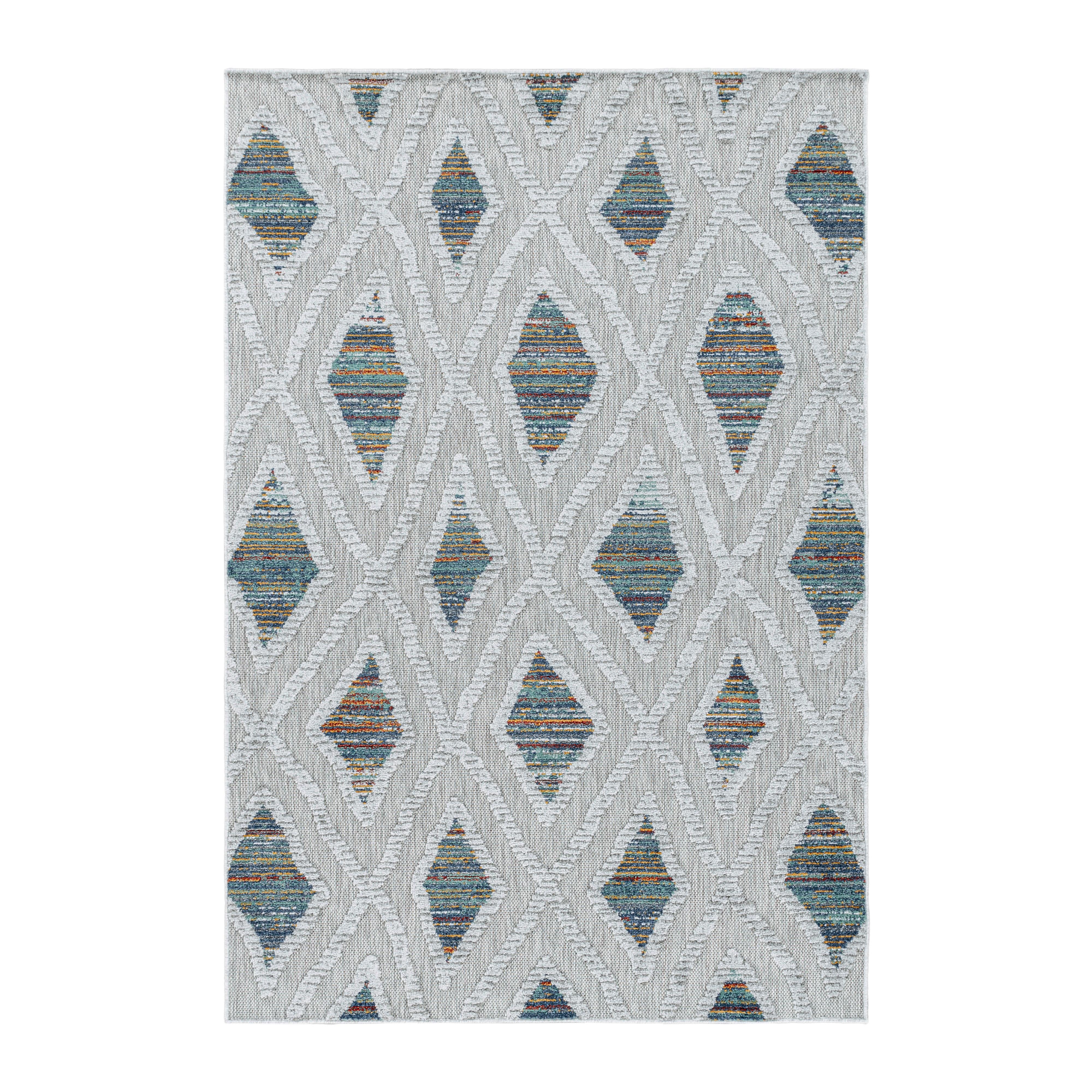 Flachwebeteppich Bahama Multicolor ca. 240x340cm - Multicolor, Design, Textil (240/340cm) - Novel