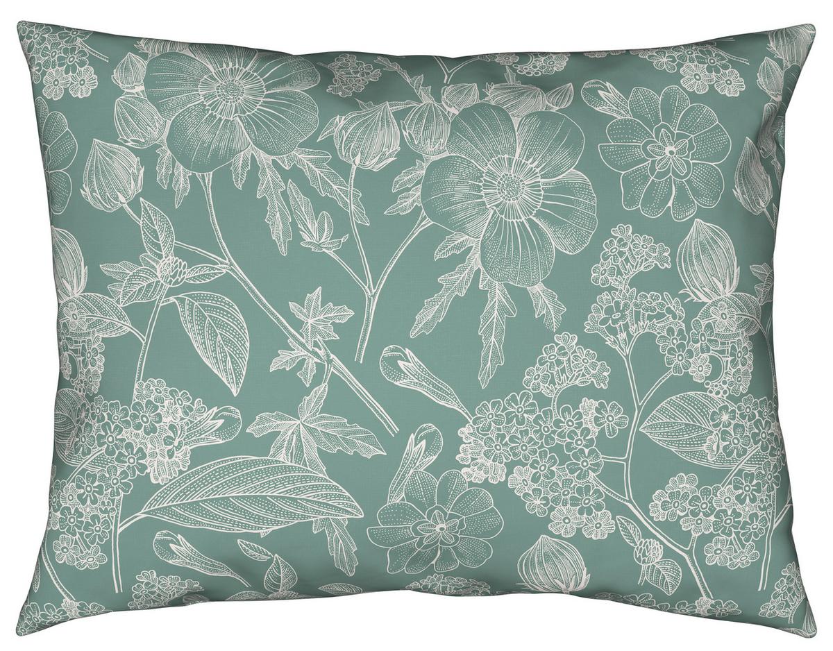 BETTWÄSCHESET LINETTE - Grün, Romantik / Landhaus, Textil (160/210cm) - Modern Living