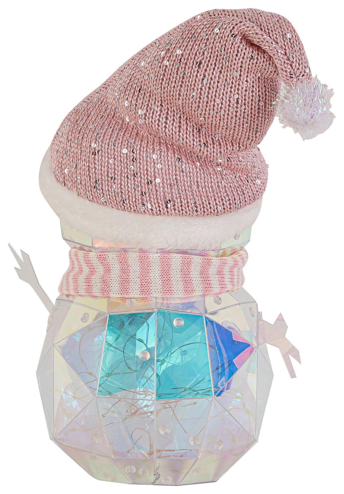 LED-Dekoleuchte Snoi Multicolor max. 6 Watt - Transparent/Rosa, MODERN, Kunststoff/Textil (17/24/37cm) - Modern Living