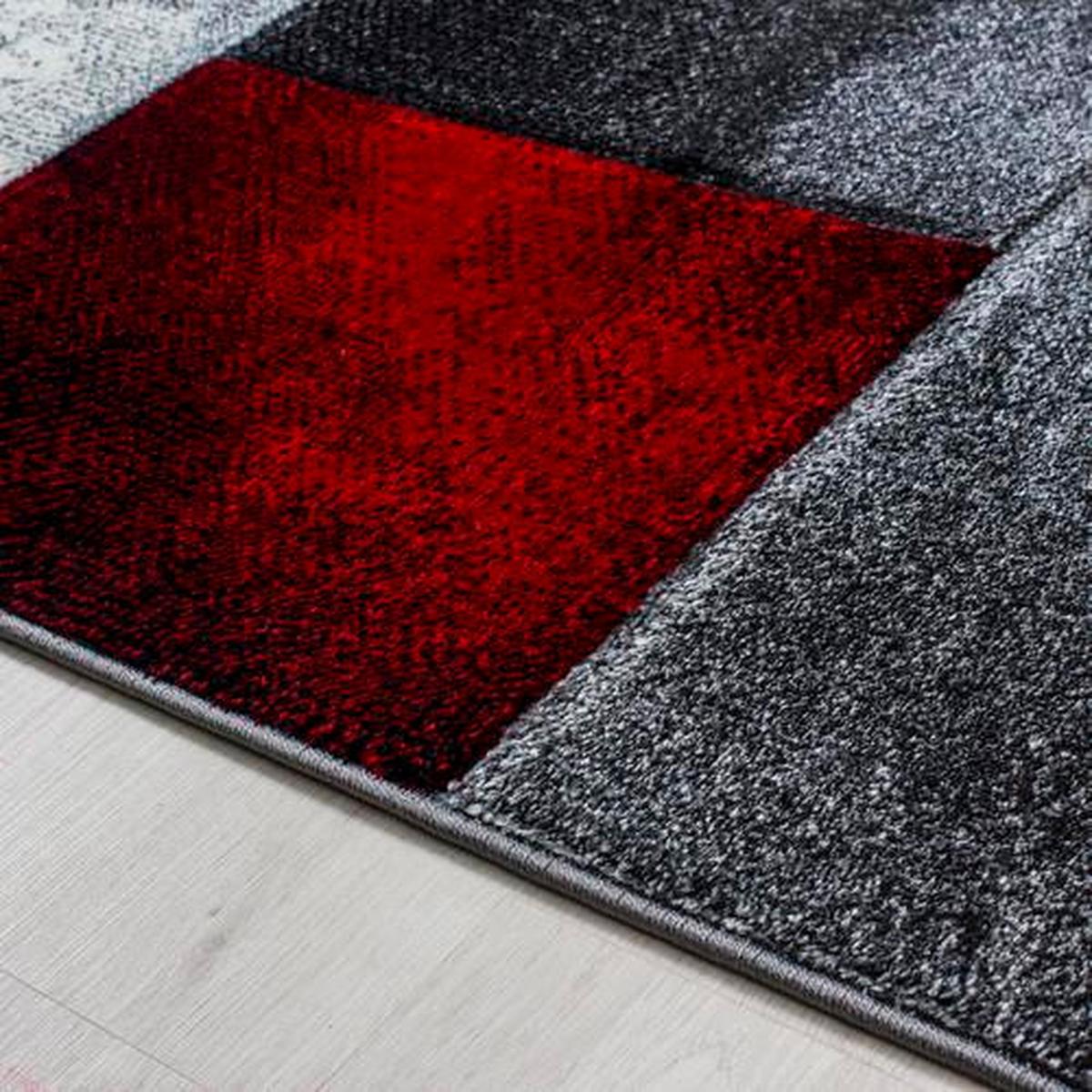 Webteppich Hawaii Rot ca. 80x150cm - Rot, KONVENTIONELL, Textil (80/150cm) - Novel