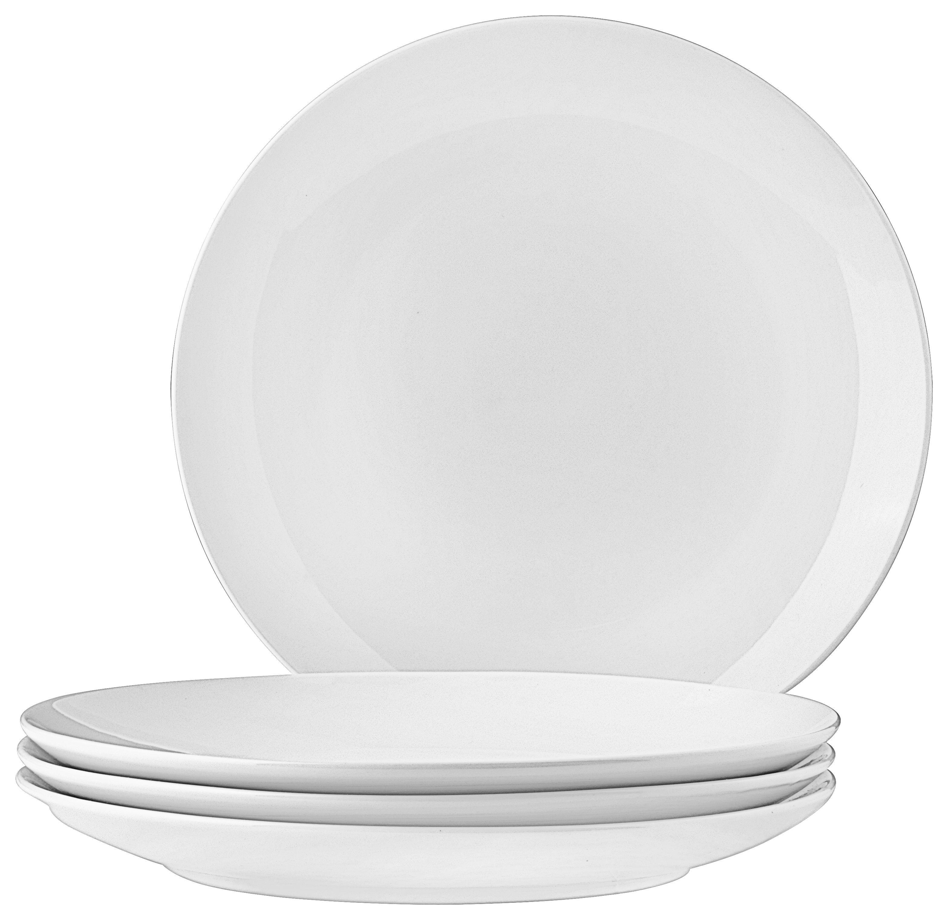 Dessertteller Billy aus Porzellan, 4-teilig - Weiß, MODERN, Keramik (20,5cm) - Mömax modern living