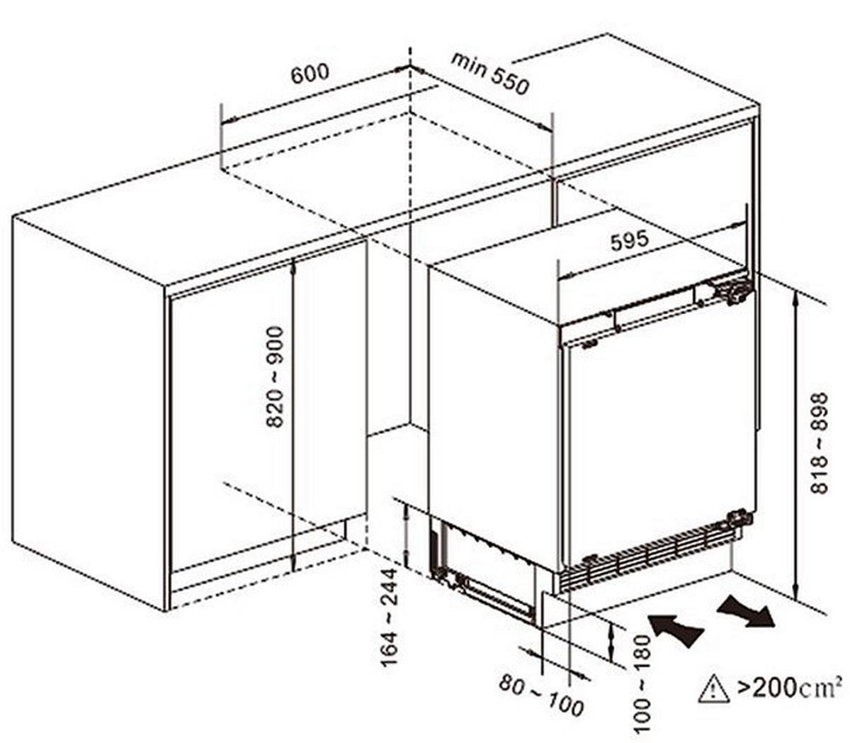 Kühlschrank KS117UBE - Weiß, Basics, Kunststoff (59,5/81,8/54,5cm) - PKM
