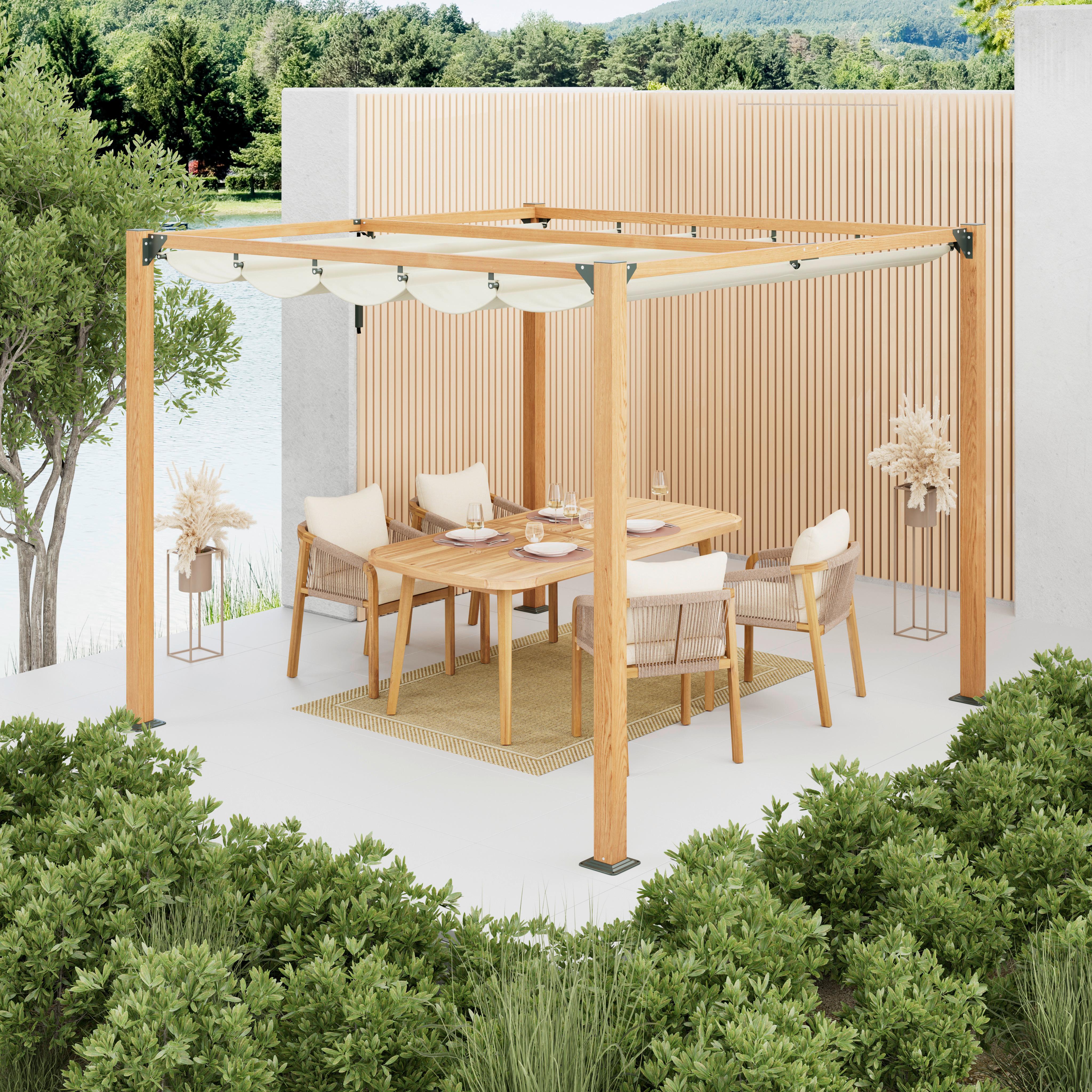 Pavillon Josi Naturfarben - Naturfarben, MODERN, Textil (300/230/300cm)