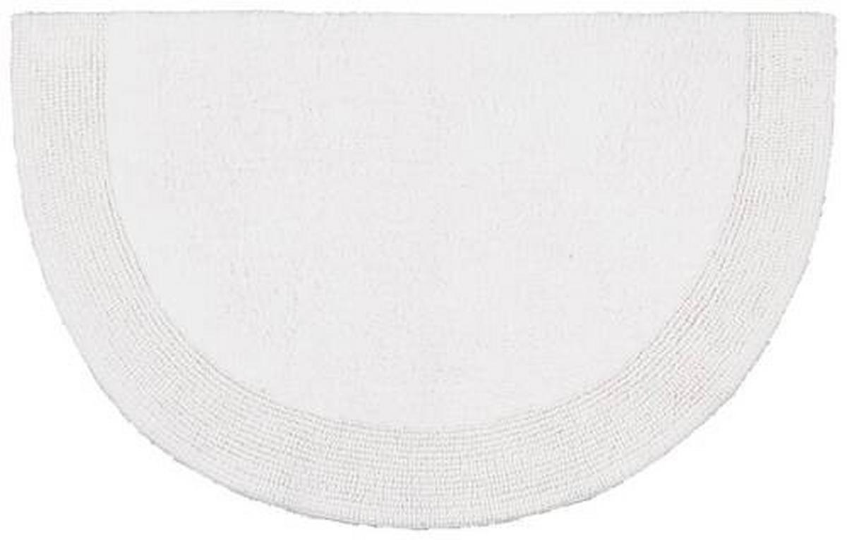 Badematte Karen in Weiß ca. 50x80cm - Weiß, KONVENTIONELL, Textil (50/80cm) - Premium Living