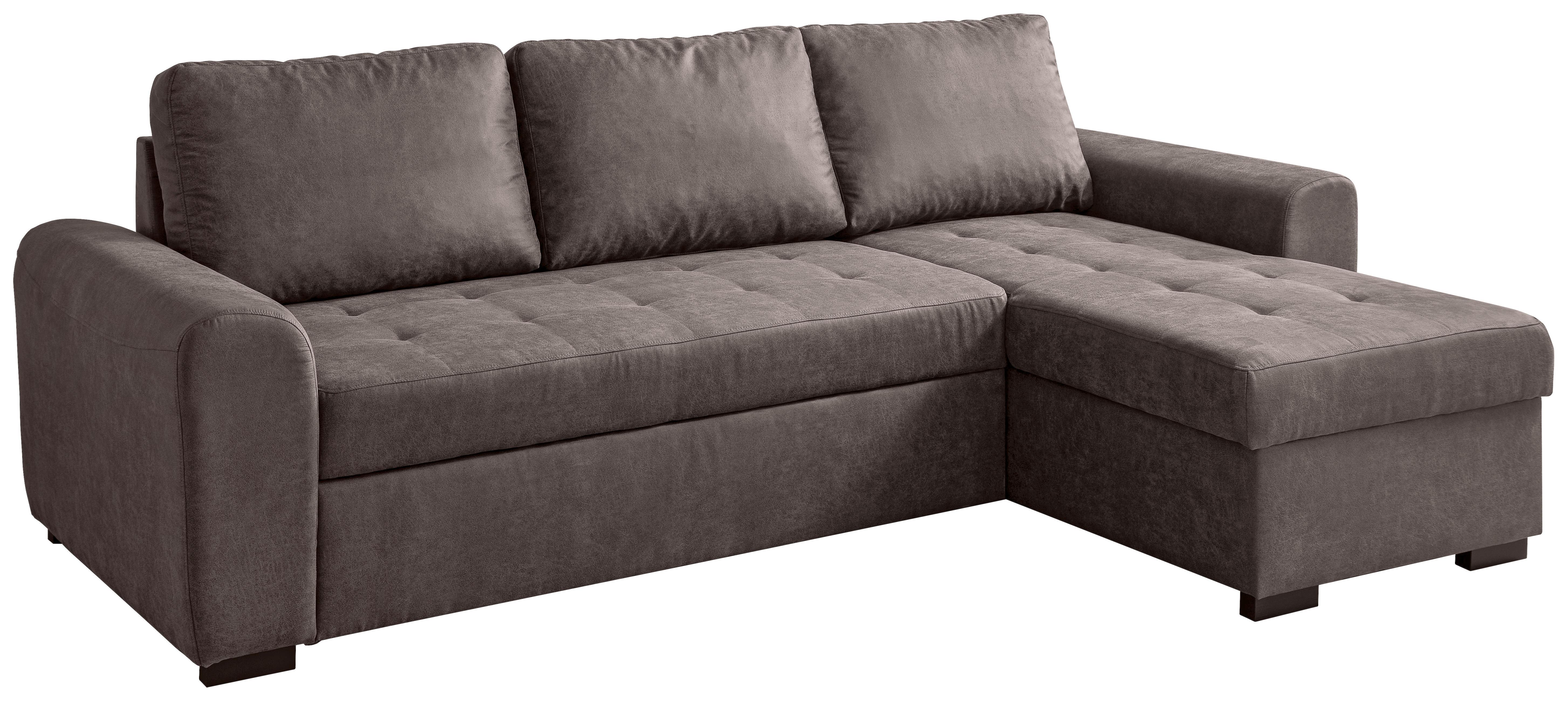 Wohnlandschaft Poll in Silberfarben - Taupe, MODERN, Textil (243/85/155cm) - Mömax