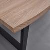 MATBORD ELICIA - svart/ekfärgad, Modern, metall (180/90/76cm) - Bessagi Home